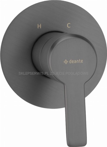 DEANTE Arnika Bateria prysznicowa podtynkowa bez przełącznika natrysku - titanium - BQA_D44L - packshot