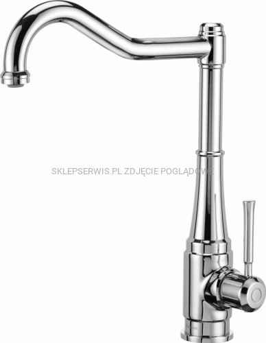 DEANTE Tamizo Bateria kuchenna z prostokątną wylewką - chrom - BQT_063M - packshot