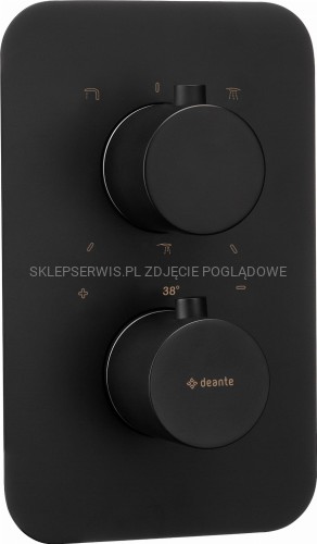 DEANTE Box Element zewnętrzny do BOXa termostatycznego - nero - BXY_NEBT - packshot