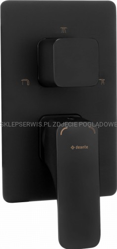 DEANTE Hiacynt Element zewnętrzny do BOXa mieszaczowego - nero - BXY_NQHM - packshot