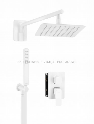 DEANTE Hiacynt Zestaw prysznicowy podtynkowy z BOXem mieszaczowym - bianco - BXYZAQHM - packshot