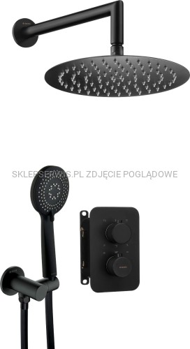 DEANTE Box Zestaw prysznicowy podtynkowy z BOXem termostatycznym - nero - BXYZNEBT - packshot