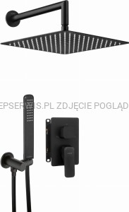 DEANTE Hiacynt Zestaw prysznicowy podtynkowy z BOXem mieszaczowym - nero - BXYZNQHM