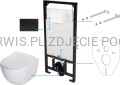 DEANTE Peonia Zestaw WC podtynkowy 6 w 1 - nero/biały - CDEN6ZPW - packshot