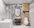 DEANTE Peonia Zestaw WC podtynkowy 6 w 1 - chrom/biały - CDES6ZPW - decor