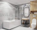 DEANTE Peonia Zestaw WC podtynkowy 6 w 1 - chrom/biały - CDES6ZPW - decor