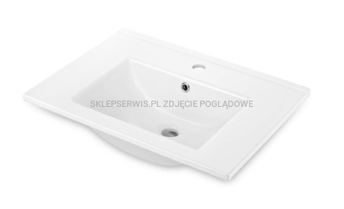 DEANTE Floks Umywalka ceramiczna wpuszczana w blat - 60 cm - biały - CDI_6U6M - packshot
