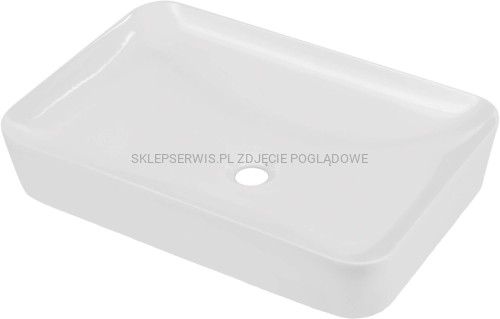 DEANTE Tess Umywalka ceramiczna nablatowa - 60x40 cm - biały - CDS_6U6S - packshot