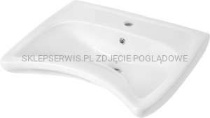 DEANTE Vital Umywalka ceramiczna wisząca dla osób z ograniczeniami ruchowymi - z przelewem - biały - CDV_6U6W