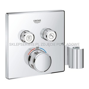 GROHTHERM SMARTCONTROL BATERIA TERMOSTATYCZNA DO OBSŁUGI DWÓCH WYJŚĆ WODY, ZE ZINTEGROWANYM PRZYŁĄCZEM I UCHWYTEM PRYSZNICOWYM 29125000