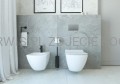 DEANTE Przycisk spłukujący do stelaży podtynkowych - slim - chrom - CST_051P - decor