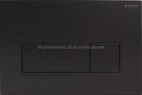 DEANTE Przycisk spłukujący do stelaży podtynkowych - slim - nero - CST_N51P - packshot
