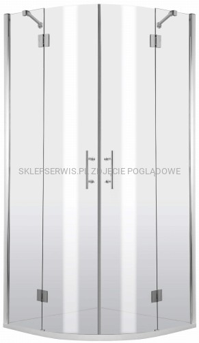 DEANTE Abelia Kabina prysznicowa półokrągła 80x80 cm - czteroszybowa - chrom - KTA_052P - packshot
