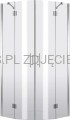DEANTE Abelia Kabina prysznicowa półokrągła 80x80 cm - czteroszybowa - chrom - KTA_052P - additionalPackshot