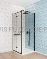 DEANTE Kerria Plus Ścianka prysznicowa / walk-in systemu Kerria Plus 90 cm - nero - KTS_N39P - decor
