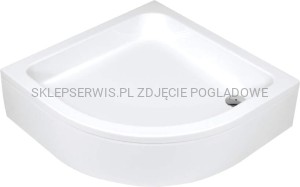 DEANTE Plus II Brodzik akrylowy półokrągły 90 cm - biały - KTU_031B