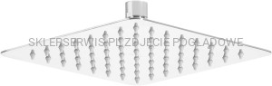 DEANTE Floks Głowica prysznicowa stalowa - 200x200 mm - chrom - NAC_005K