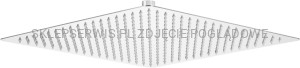 DEANTE Floks Głowica prysznicowa stalowa - 400x400 mm - chrom - NAC_006K