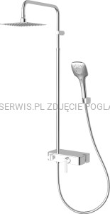 DEANTE Lobelia Deszczownica z baterią prysznicową - chrom - NAC_01WM