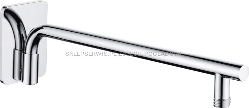 DEANTE Cascada Wylewka prysznicowa ścienna ruchoma - 400 mm - chrom - NAC_040K - packshot
