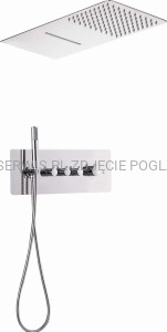 DEANTE Slim Line System Zestaw prysznicowy podtynkowy termostatyczny - chrom - NAC_09LT