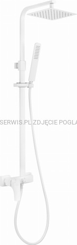 DEANTE Hiacynt Deszczownica z baterią prysznicową - bianco - NAC_A1QM - packshot