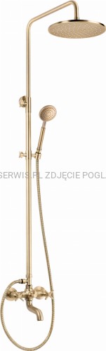 DEANTE Temisto Deszczownica z baterią wannową - mosiądz - NAC_M1QT - packshot