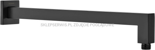 DEANTE Cascada Wylewka prysznicowa ścienna - 375 mm - nero - NAC_N46K - packshot