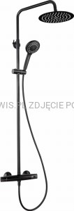 DEANTE Jasmin Deszczownica z baterią prysznicową termostatyczną - nero - NAC_N4GT