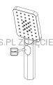 DEANTE Alpinia Słuchawka prysznicowa 3-funkcyjna - nero - NGA_N51S - additionalPackshot
