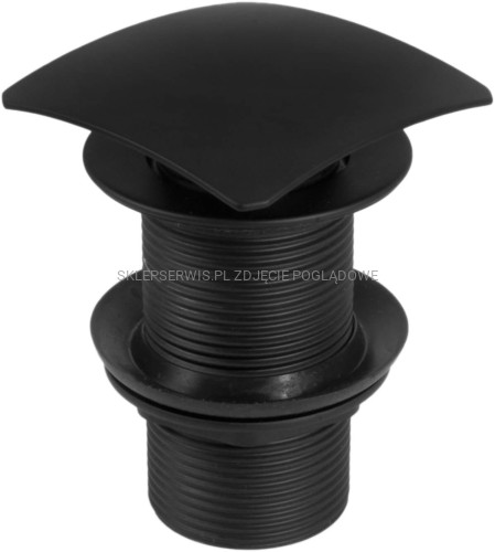 DEANTE Click-Clack Korek do umywalki - bez przelewu - nero - NHC_B11A - packshot