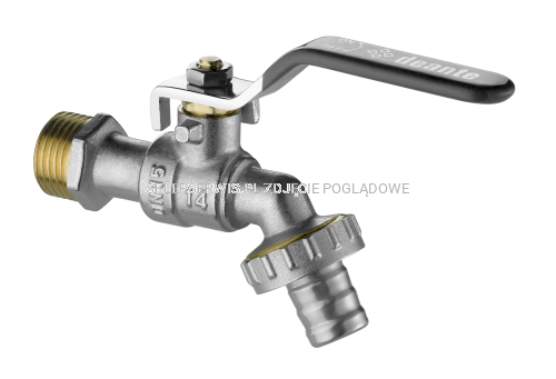 DEANTE Zawór kulowy czerpalny ogrodowy z adapterami - 1/2" - chrom - VFA_152L - packshot