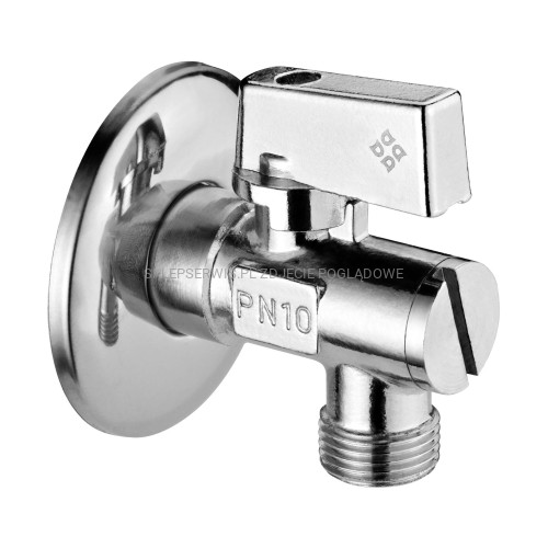 DEANTE Zawór kątowy kulowy 1/2" - 3/8" - w kartoniku - chrom - VFA_B62K - packshot
