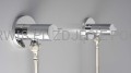 DEANTE Zawór kątowy z głowicą ceramiczną 1/2" - 3/8" - okrągły - chrom - VFA_B62R - decor