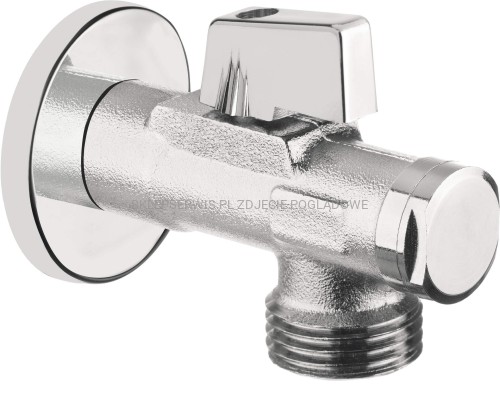 DEANTE Zawór kulowy do podłączenia pralki lub zmywarki 1/2" - 3/4" - chrom - VFA_B64M - packshot