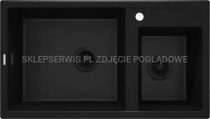 DEANTE Eridan Zlewozmywak granitowy 2-komorowy - nero - ZQE_N20B