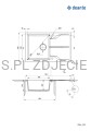 DEANTE Andante Flush Zlewozmywak granitowy 1-komorowy z ociekaczem - montowany na równi z blatem - antracyt metalik - ZQN_T11F - additionalPackshot