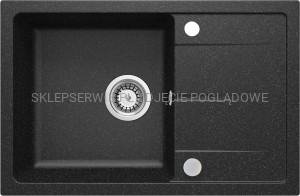 DEANTE Leda Zlewozmywak granitowy 1-komorowy z ociekaczem - grafit - ZRD_2113