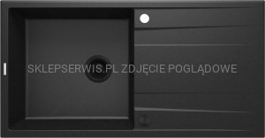 DEANTE Eridan Zlewozmywak granitowy 1-komorowy z ociekaczem - grafit metalik - ZQE_G713