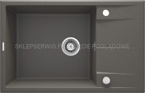 DEANTE Eridan Zlewozmywak granitowy 1-komorowy z ociekaczem - antracyt metalik - ZQE_T11B