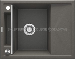 DEANTE Magnetic Zlewozmywak granitowy magnetyczny 1-komorowy z ociekaczem - antracyt metalik - ZRM_T11A