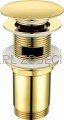 DEANTE Click-Clack Korek do umywalki lub bidetu z tuleją - uniwersalny - złoty - NHC_Z10U - packshot