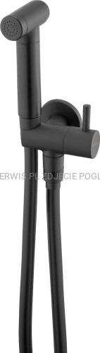 DEANTE Bidetta Zestaw bidetta punktowy z przyłączem kątowym - uchwyt na słuchawkę - nero - ANW_N51B - packshot