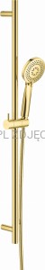DEANTE Arnika Zestaw prysznicowy 3-funkcyjny z drążkiem - złoty - NQA_Z51K