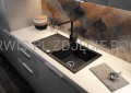 DEANTE Anemon Bateria kuchenna z prostokątną wylewką - nero - BBZ_N62M - decor