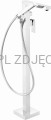 DEANTE Anemon Bateria wannowa wolnostojąca z zestawem prysznicowym - chrom - BCZ_017M - additionalPackshot