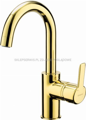 DEANTE Arnika Bateria umywalkowa - złoty - BQA_Z24M - packshot
