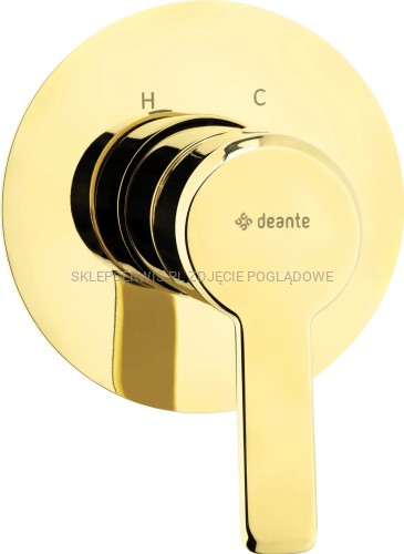 DEANTE Arnika Bateria prysznicowa podtynkowa bez przełącznika natrysku - złoty - BQA_Z44L - packshot
