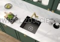 DEANTE Silia Bateria kuchenna z wyciąganą wylewką - złoty - BQS_Z73M - decor
