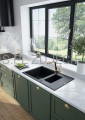 DEANTE Silia Bateria kuchenna z wyciąganą wylewką - złoty - BQS_Z73M - decor